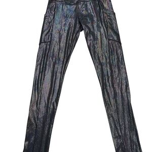 Shoactive Tummy Control Leggings High Waist Iridescent Leggings Size S